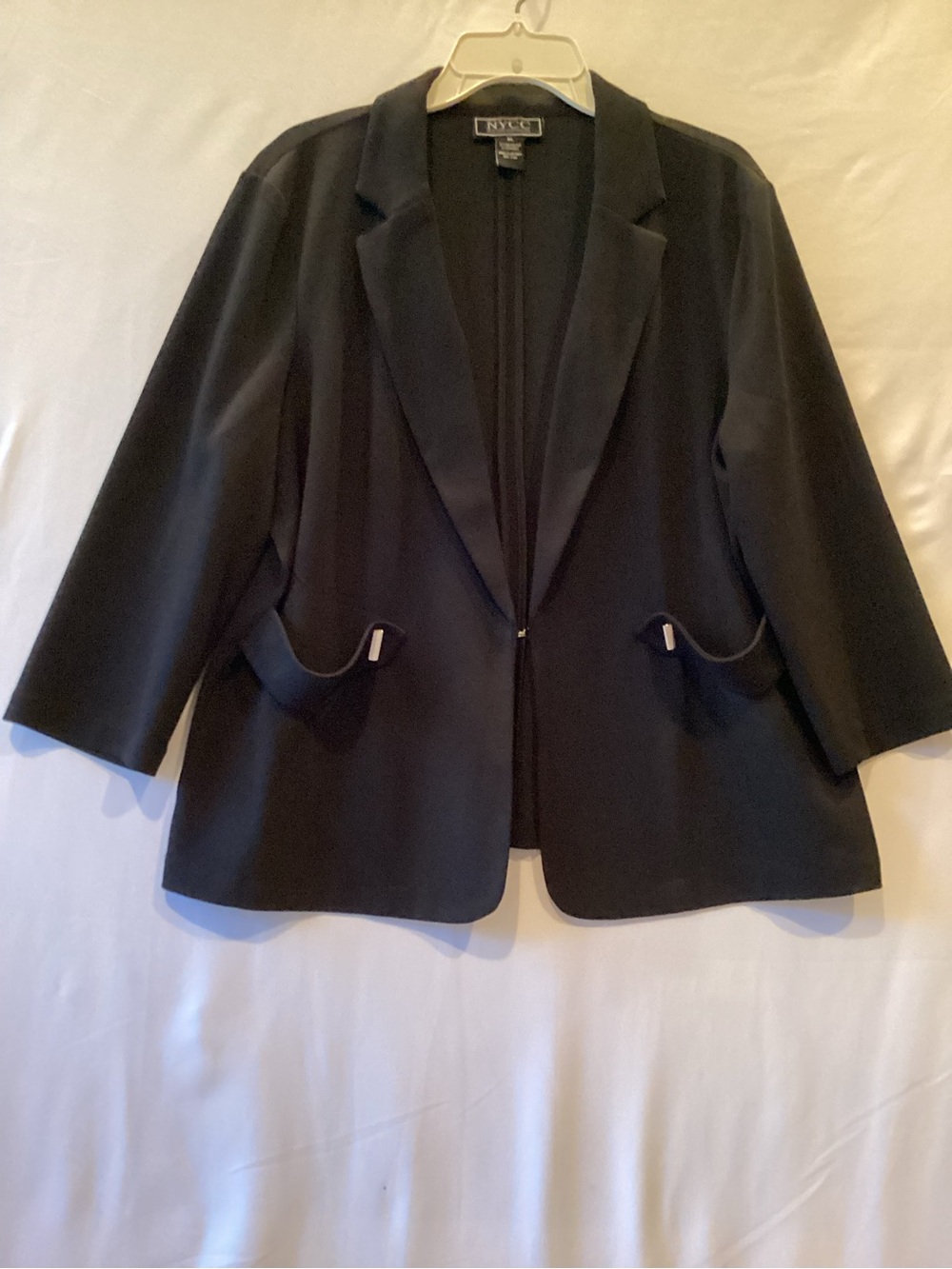 New York & Company Black Women's Tailored Blazer with Notch Lapel